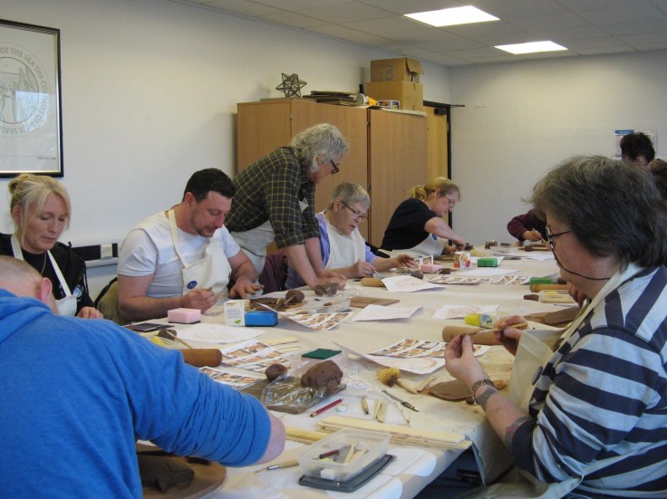 Island Project Workshop participants at work